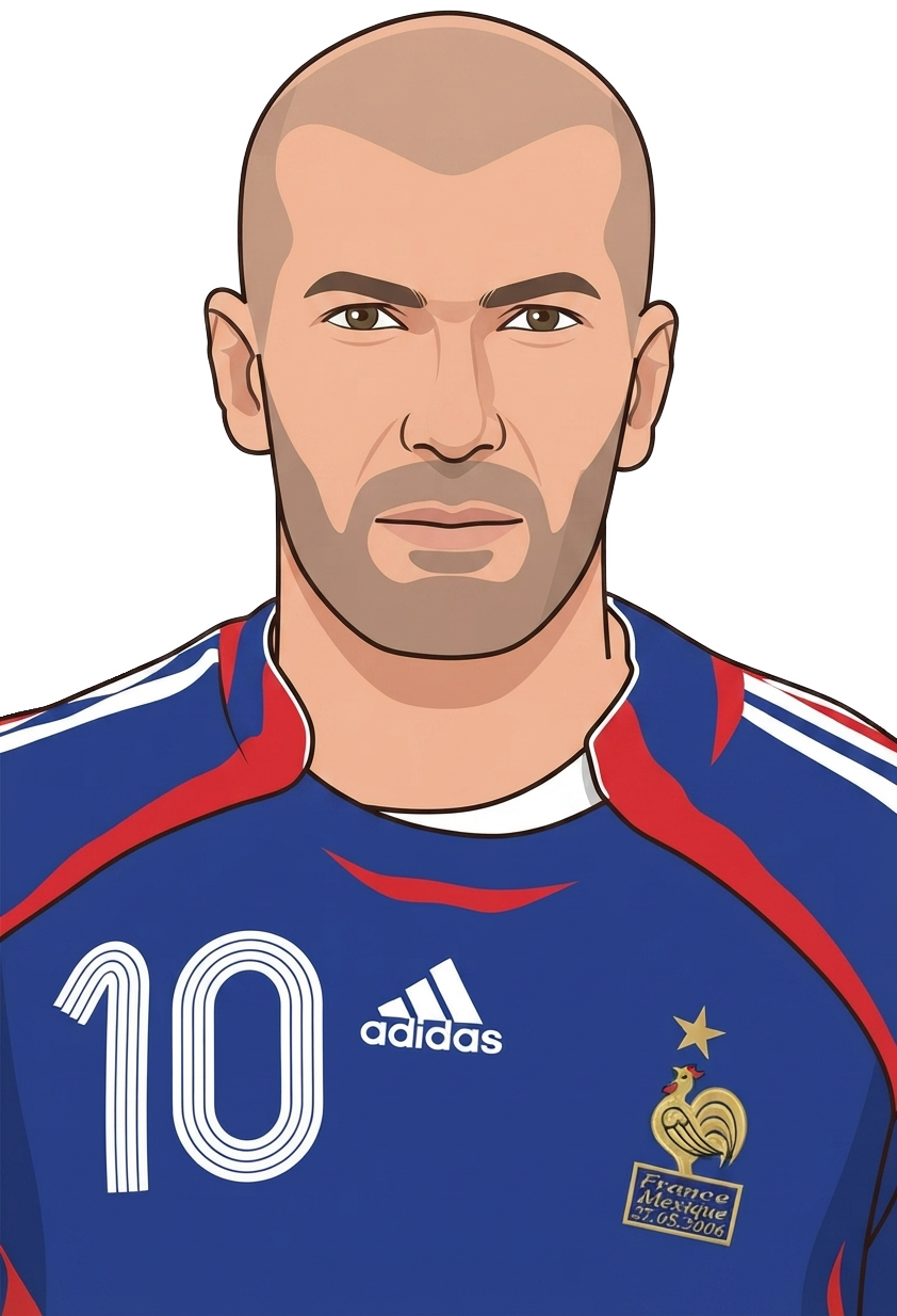 Sticker Zinedine Zidane 3